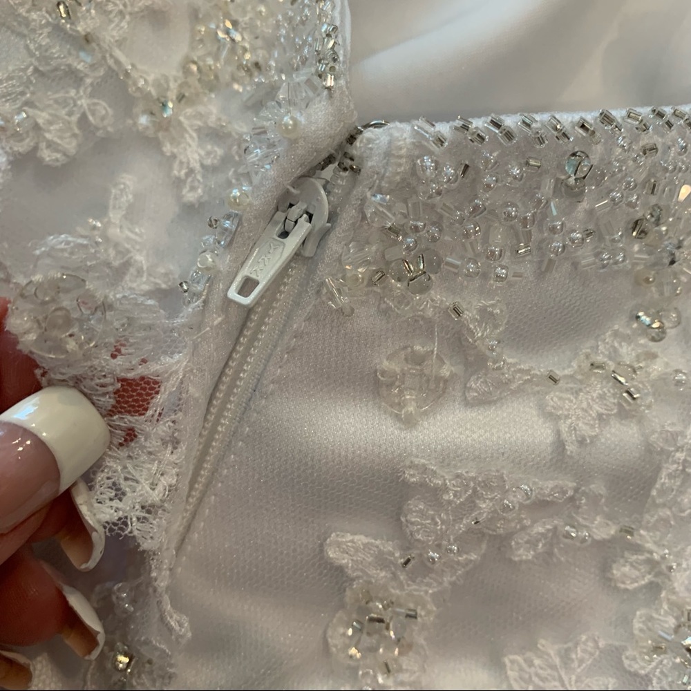 Moonlight Crystal Mermaid Wedding Dress Size 10 - Picture 13 of 16